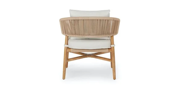 Light Gray Lounge Chair - Solid Wood, Article Makali Outdoor Furniture