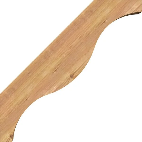 5 1/2x22W x 26x22D x 26x22H Funston Smooth Brace, Western Red Cedar
