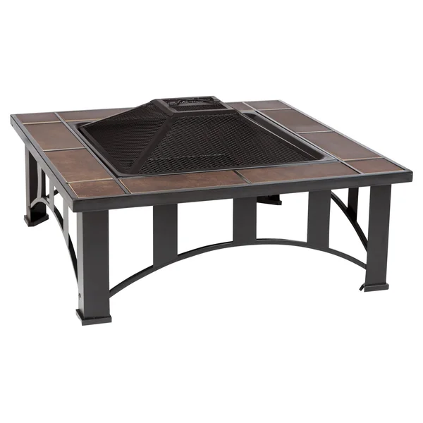 Fire Sense Tuscan Tile Mission Style Square Fire Pit
