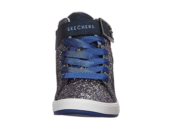 Skechers Girls& Shoutouts Sparkle on Top Sneaker, Navy