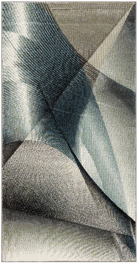 Safavieh Hollywood HLW715D 6&7x22 x 6&7x22 Square Grey - Teal Area Rug
