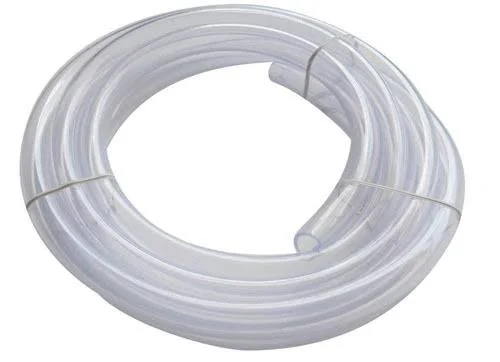 Soft Clear Non-Absorbing PVC Tubing for Air and Water - Inner Diameter 1/4 inch - Outer Diameter 7/16 inch - 50 ft