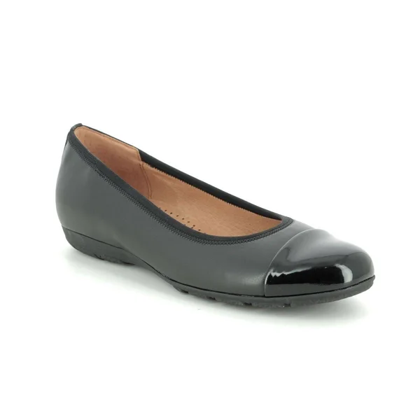 Gabor Raspa 64-161-57 Black Leather 5.5 UK Womens Pumps