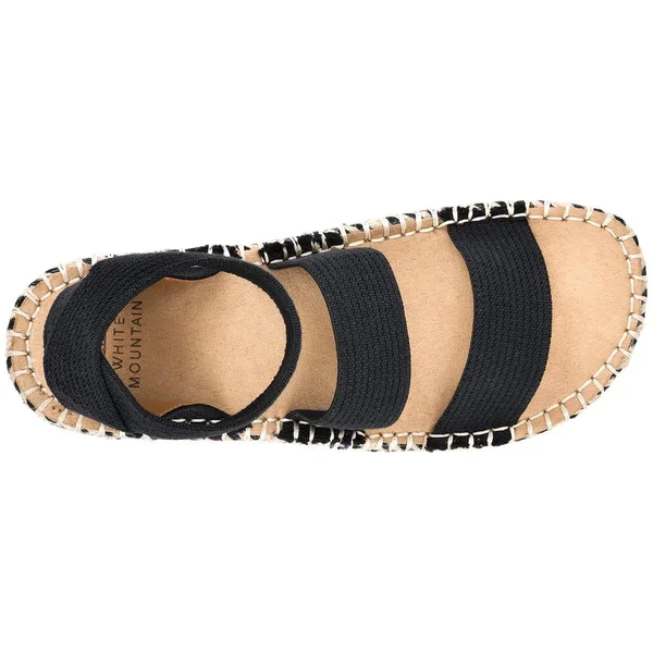 White Mountain Kolton Women's Black Sandal 8.5 M