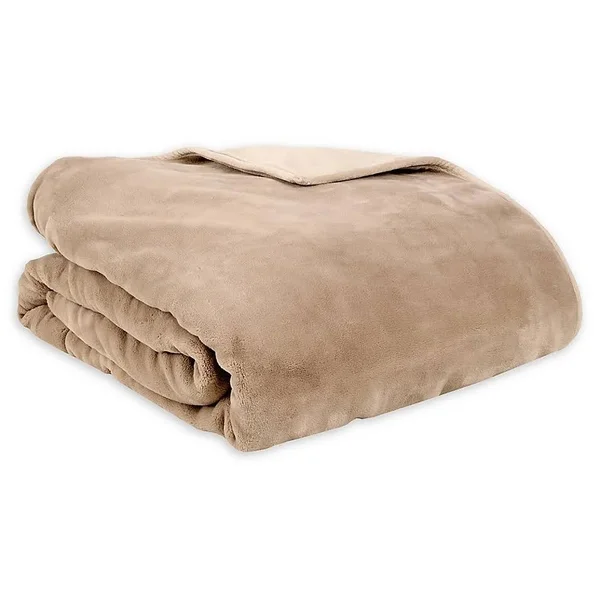 Therapedic Large Reversible Weighted Blanket in Taupe - 20 lb