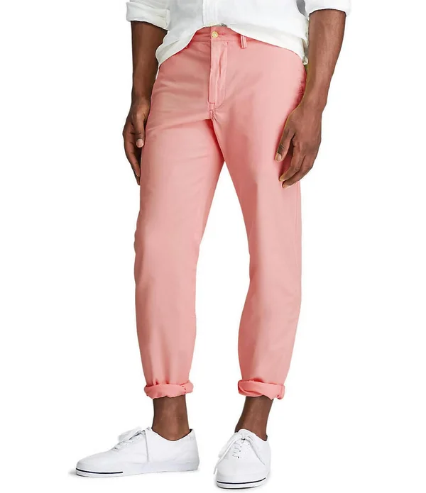 Polo Ralph Lauren Men's Straight-Fit Bedford Stretch Chino Pants - Desert Rose