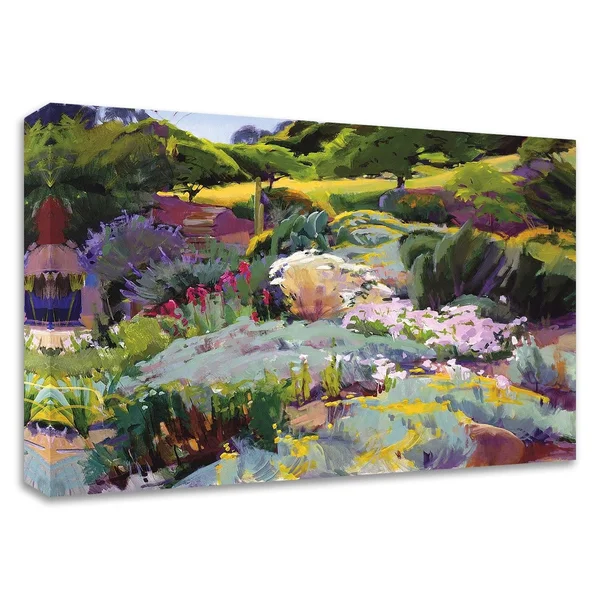 24x22 x 32x22 Hillside Garden by Marcia Burtt Print on Canvas