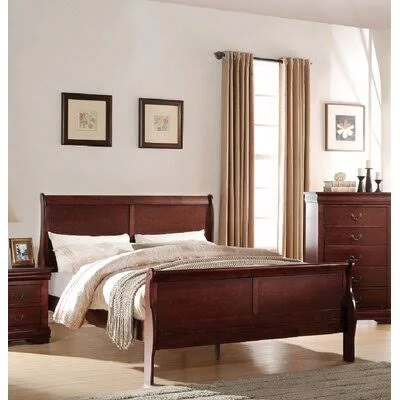 Caywood Sleigh Bed Lark Manor Size: Full/Double - Color: Brown