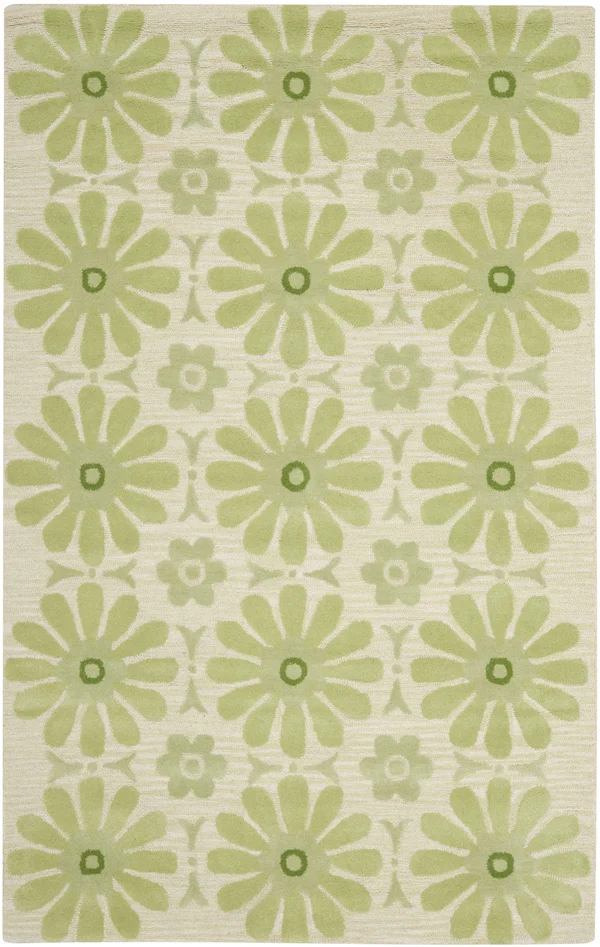 Safavieh Kids Beige/Green Area Rug; 8& x 10&