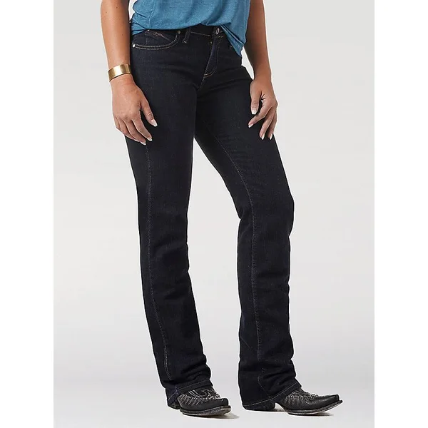 Wrangler Women's Dark Dynasty Ultimate Riding Q-Baby Jeans