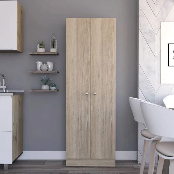 RST Brands Lindon Pantry Storage Cabinet in Oak, Brown