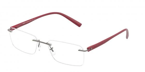 Starck Eyes SH2057T Semi Metal/Plastic Drill Mount Mens Eyeglasses, 0001 Matt Black (Black)