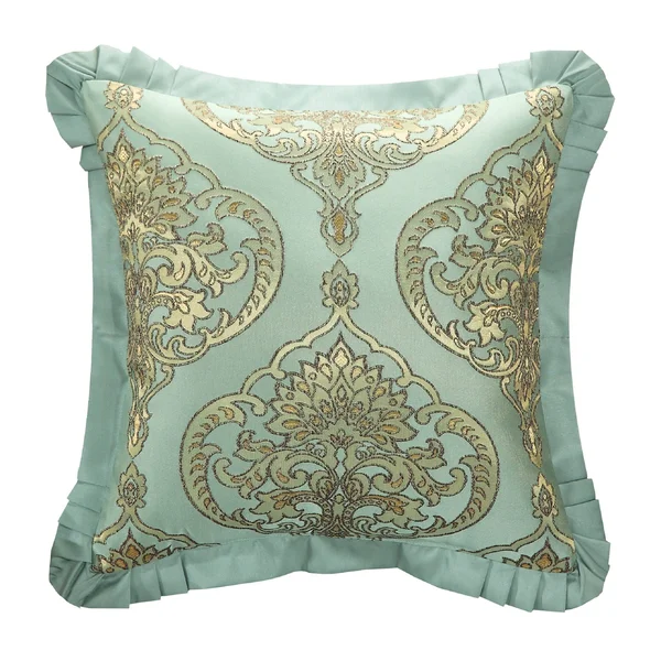 Chic Home Giovani 9-Piece Jacquard Comforter Set, Size: Queen, Gold
