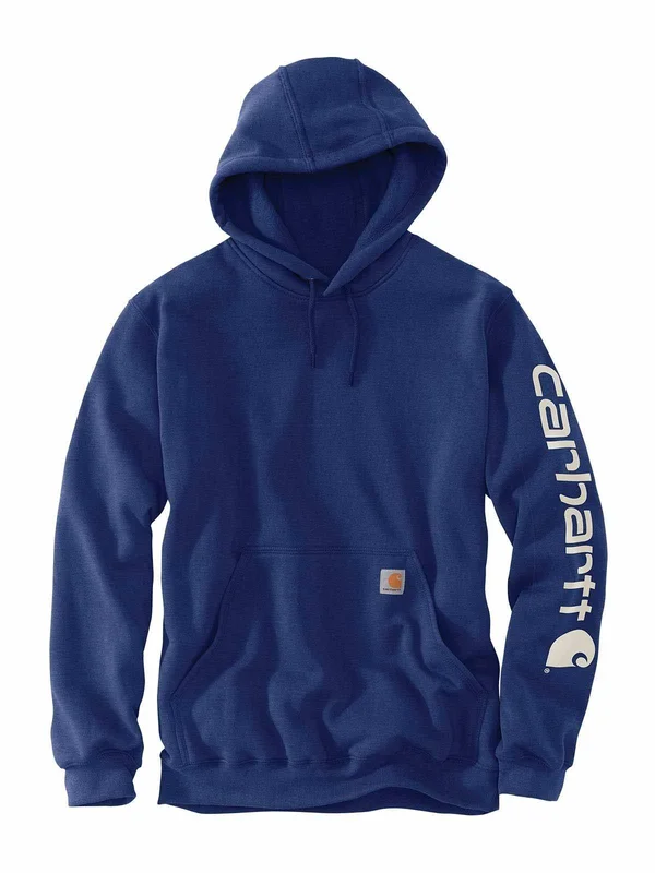Carhartt Loose Fit Midweight Logo Sleeve Graphic Sweatshirt - Scout Blue Heather, 3XL