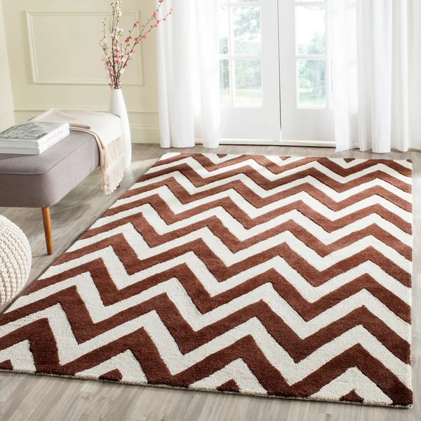 Safavieh Cambridge Dark Brown & Ivory 3& x 5& Rug