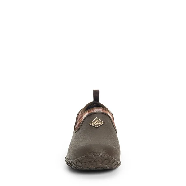 Muck Women's Muckster Low Rubber Shoe - Brown Plaid, 10