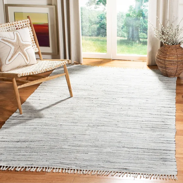 Safavieh Rag Rug RAR121M Grey - Multi 5& x 8& Area Rug