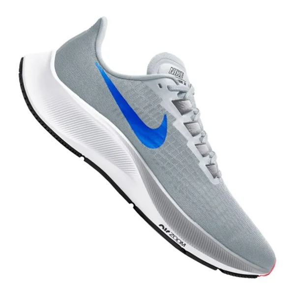Nike Air Zoom Pegasus 37 Grey Men's Running Shoes, Size: 8.5