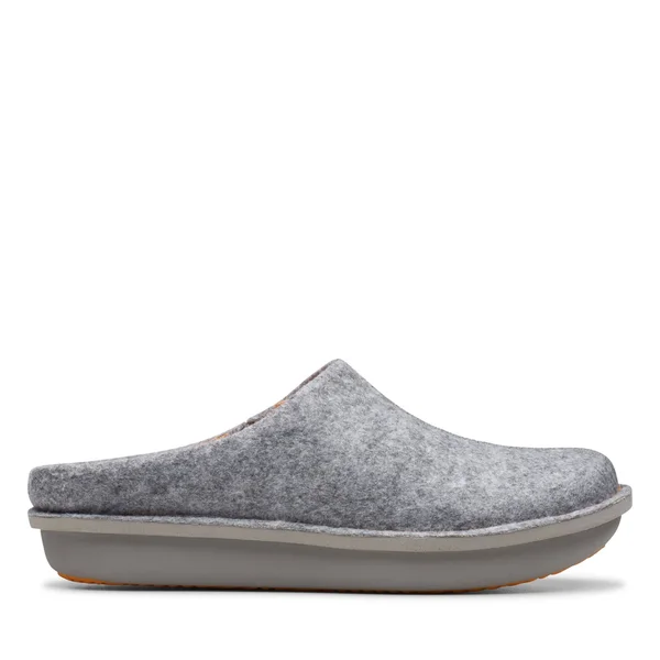 Clarks Women's Step Flow Clog - Size: 7, Grey Felt