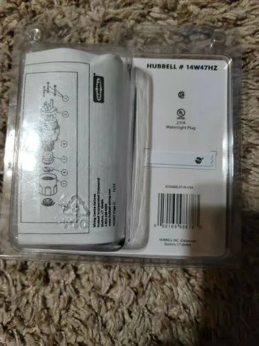 Hubbell 15Amp 125-Volt Watertight Plug 14W47HZ