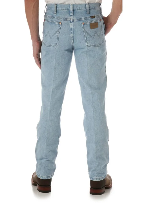 Wrangler Men's Cowboy Cut Jean Slim Fit (32x38 Bleach)