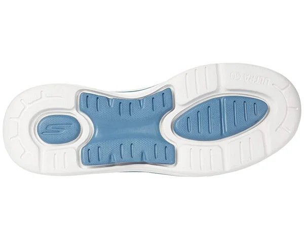 Skechers Women's GOwalk Arch Fit - Grateful Slip-On Walking Shoes, Blue, 5.5