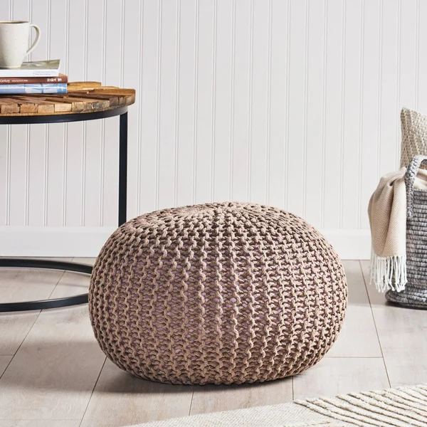 Christopher Knight Home Nahunta Pouf, Navy Blue