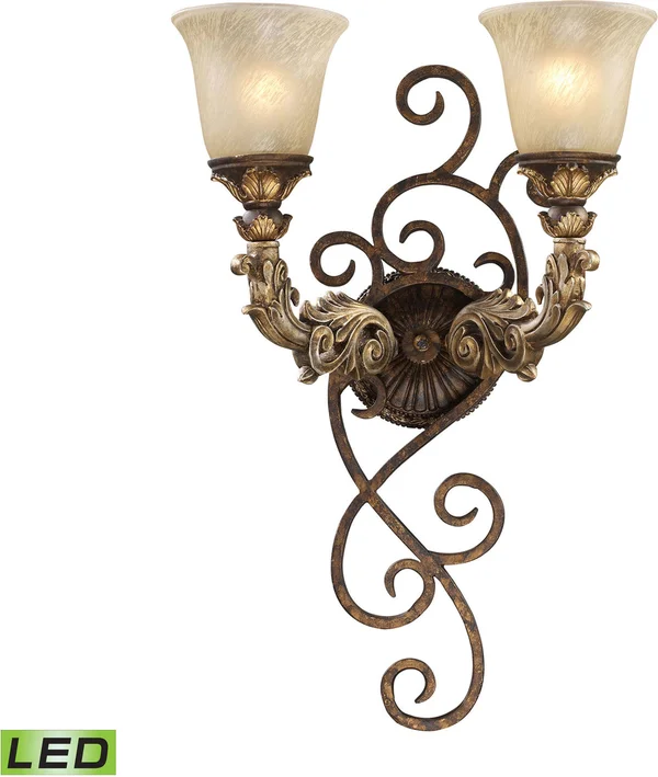 Elk Lighting Regency Burnt Bronze 2-Light Wall Sconce - LED