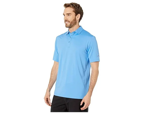 Callaway Men's Cooling Micro Hex Solid Polo Size XL, Marina