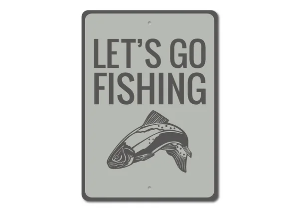 Let's Go Fishing Sign 2950-A2436