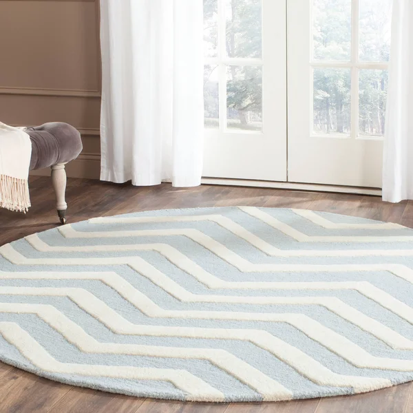 Safavieh Cambridge CAM714K Black, Ivory Rug 6&x 6& Square