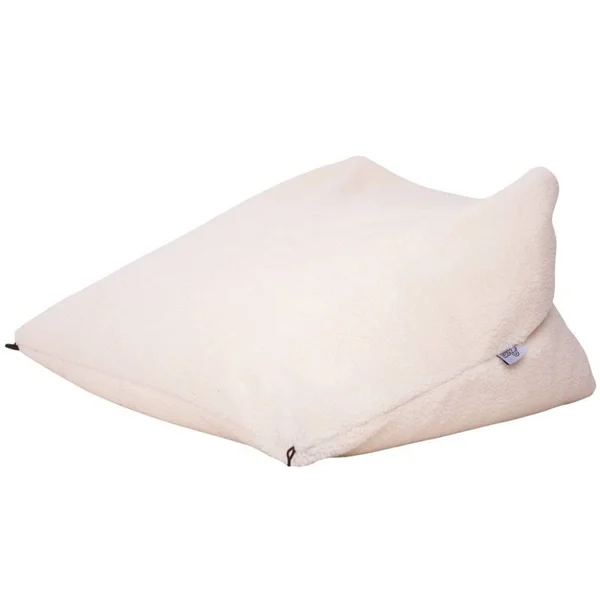 Magic Pouf Cream White Beanbag Sherpa 3 in 1 Ottoman Chair Pillow