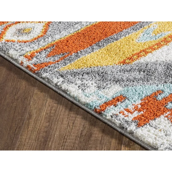 L Baiet HN831V46 Ava Boho Rug Orange - 5 x 7 ft.