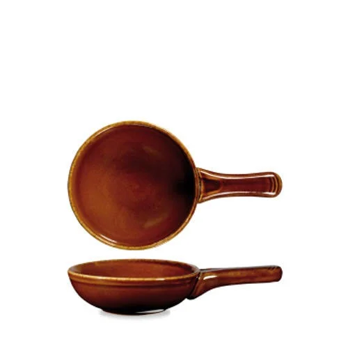 Churchill China ZCAGPN1 1 Rustic Brown Small Skillet 13oz, CS of 6/EA
