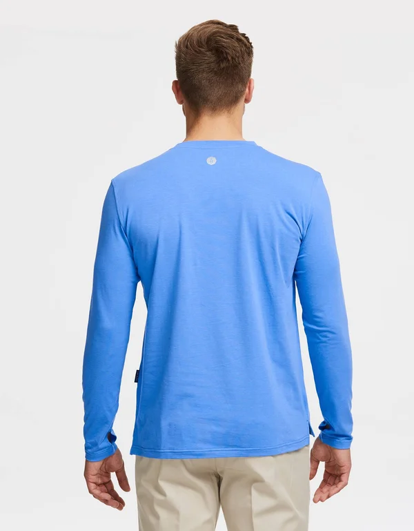 Sun Protective Long Sleeve T-Shirt for Men - UPF 50+ Sun Protection Dark Grey Marle