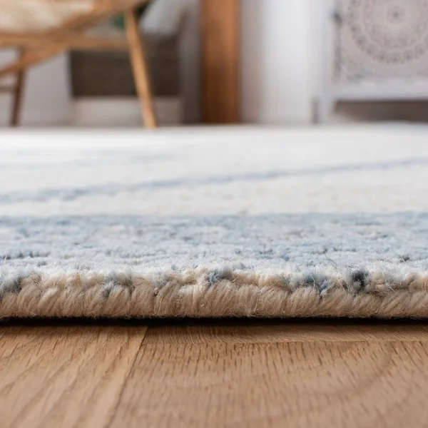 Safavieh 8& x 10& Abstract ABT345M Ivory - Blue Rug