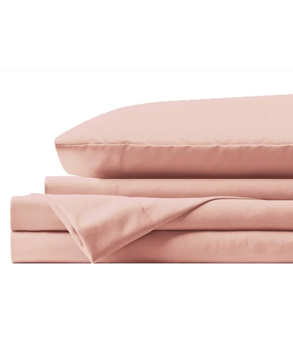 Lanwood Microfiber Sheet Set, King, Slate Blue with POLYGIENE