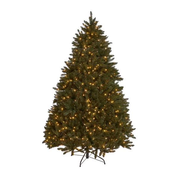 7' Pre-Lit Full Norway Spruce Artificial Christmas Tree - Clear Lights
