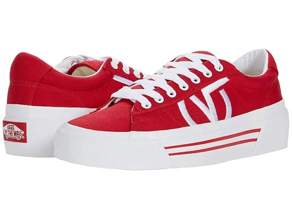 Vans Canvas Sid Ni Red/White