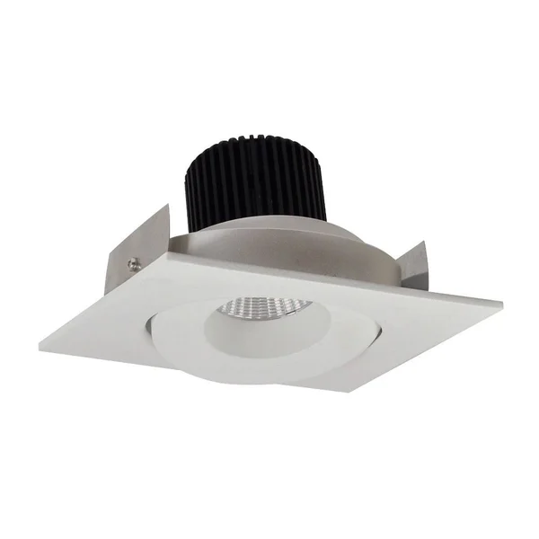 Nora NIO-4SG40XMPW 4x22 Iolite Square Surface Gimbal Adjustable TRIM - 800lm, 4000K, Matte Powder White