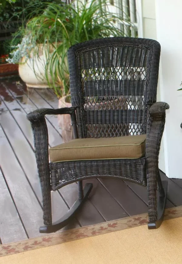 Tortuga Outdoor PSR2-P Portside Plantation Rocker Set, Dark Roast