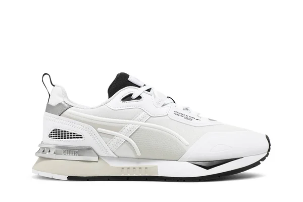 Puma Mirage Tech Core Sneakers - White/Grey/Violet, 8.5