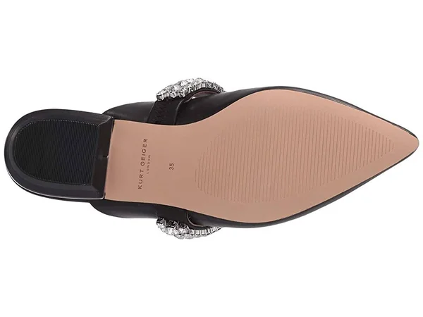 Kurt Geiger London Women's Flat Mules Black Princely