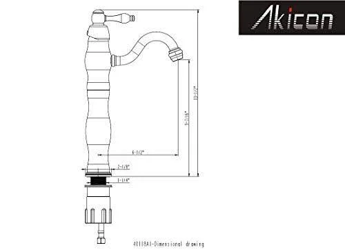 Copper Bathroom Vessel Sink Faucet - Single Handle One Hole Commercial Basin Mix