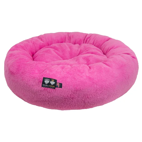 Bessie and Barnie Ultra Plush Deluxe Comfort Pet Dog & Cat Pink Snuggle Bed, Size: Small - 23 inch