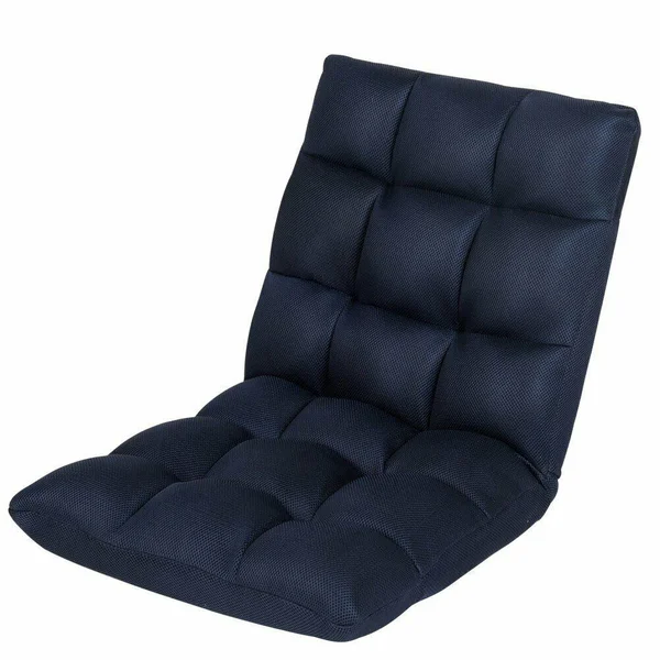 Sundale Outdoor Indoor Adjustable Soft-Brushed Polyester Cord Five-Position Multiangle Floor Chair, navy Blue