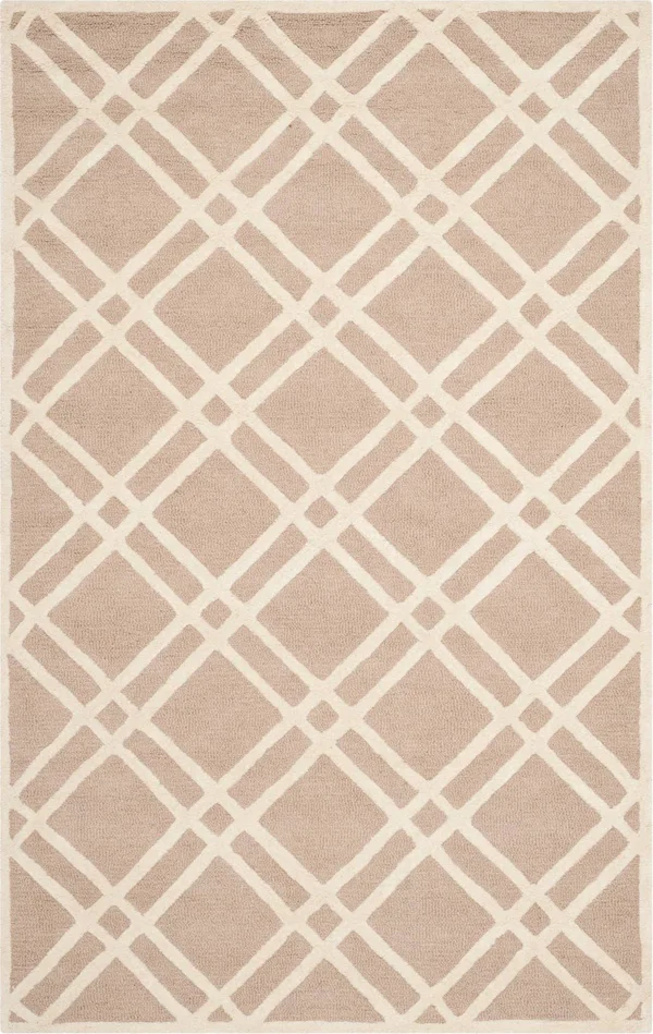 Safavieh Cambridge CAM142J Beige, Ivory Rug, 8&x 8& Square