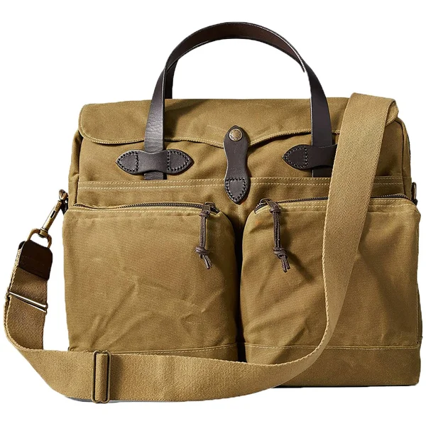 Filson 24 Hour Tin Briefcase Dark Tan