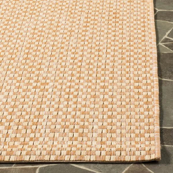 Safavieh Courtyard Judi Indoor/ Outdoor Patio Backyard Rug - 7&1 x 7&1 Square - Light Blue/Light Grey