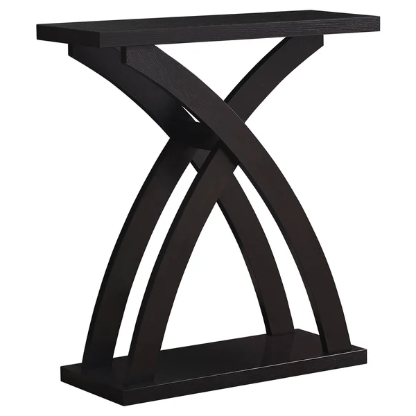 Offex Contemporary 32x22L Cappuccino Hall Console Accent Table - 31.25" x 11.5" x 34"